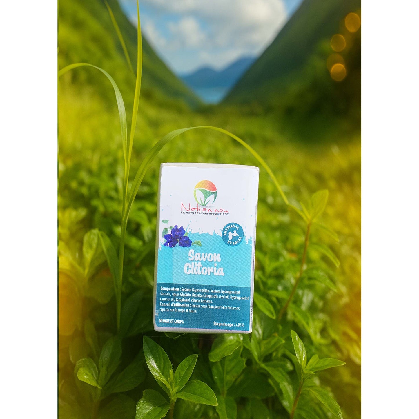 Savon au clitoria 100g